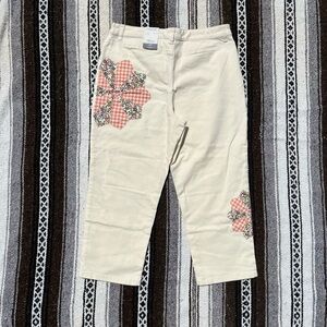 Mid Rise Patchwork Mom Pants | Style and Co